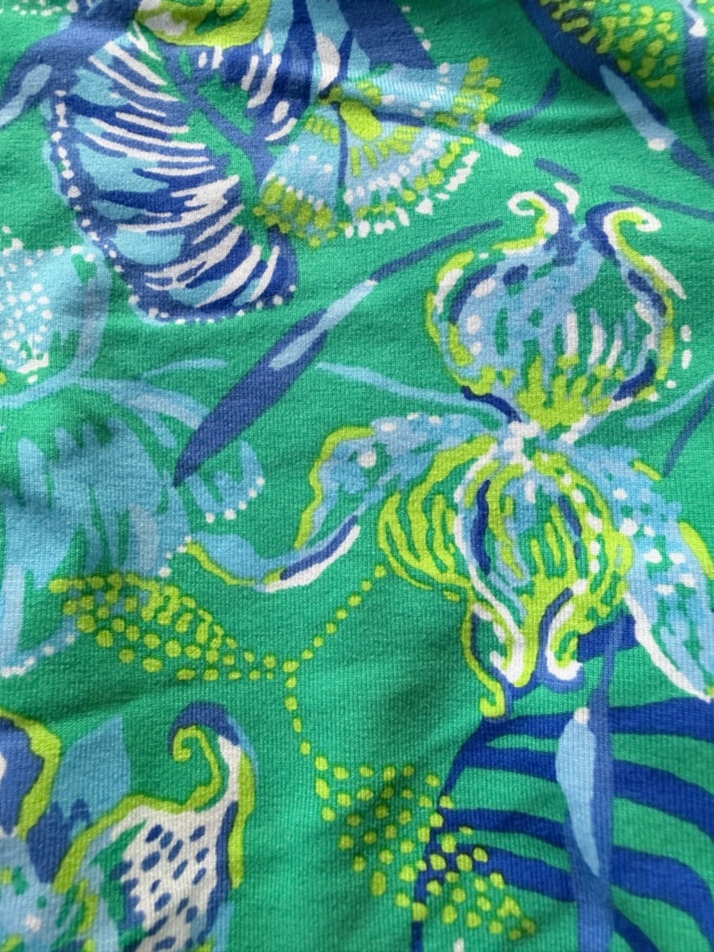 Lilly Pulitzer Green One-Shoulder Tropical Print Mini Dress - Picture 8 of 16